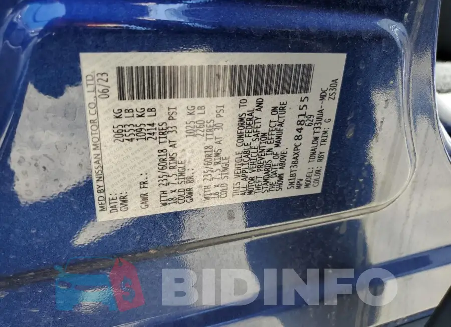 5N1BT3BAXPC848155 Photo# 14
