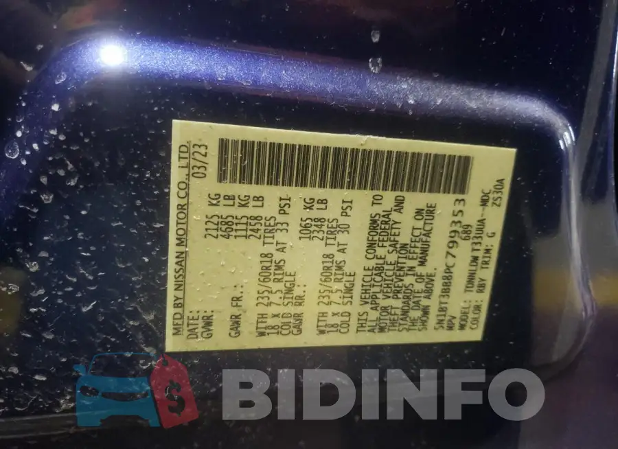 5N1BT3BB8PC799353 Photo# 13