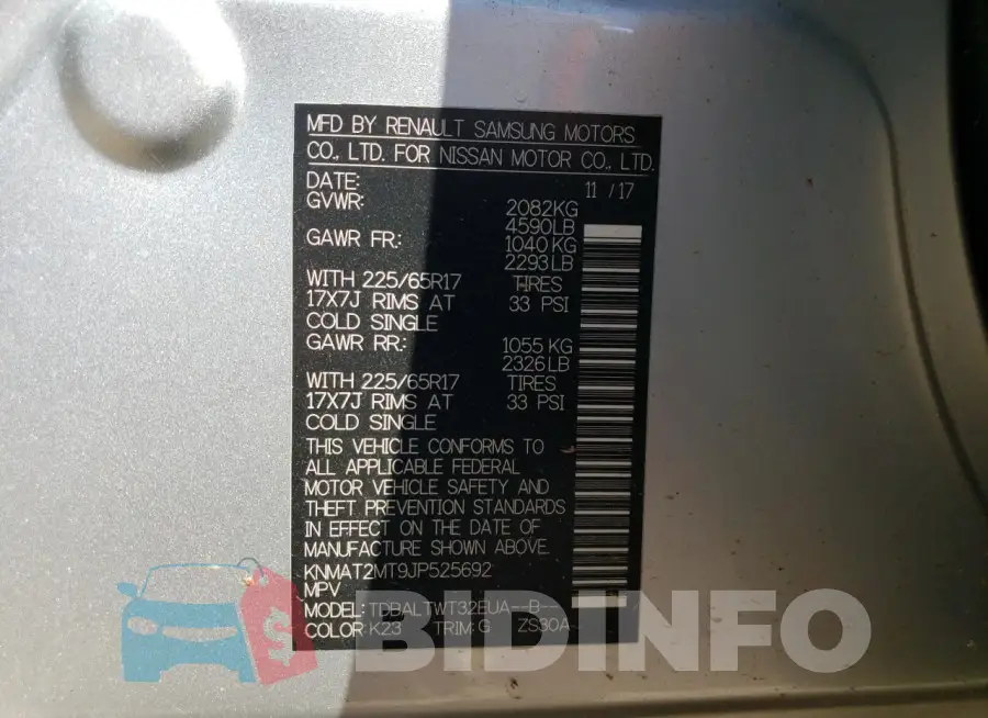 KNMAT2MT9JP525692 Photo# 13