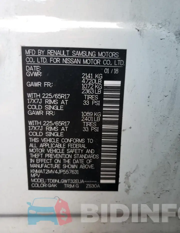 KNMAT2MV4JP557631 Photo# 12