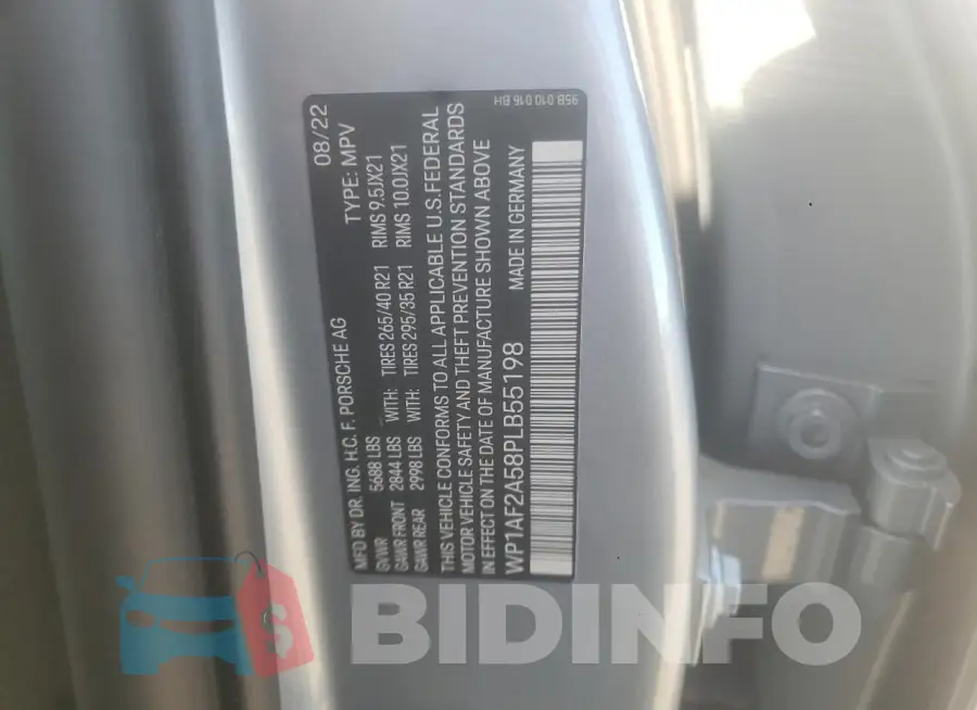 WP1AF2A58PLB55198 Photo# 12
