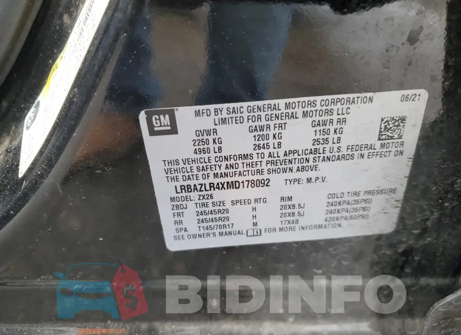 LRBAZLR4XMD178092 Photo# 12
