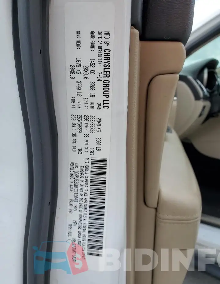 1C4RJEBG8FC615043 Photo# 14