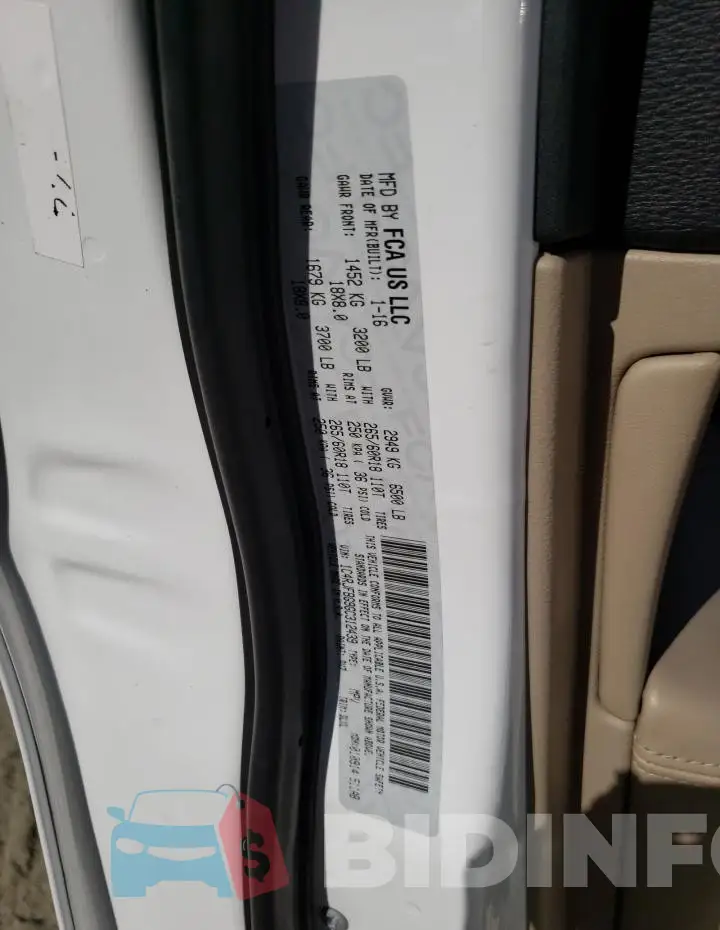 1C4RJFBG9GC312439 Photo# 14