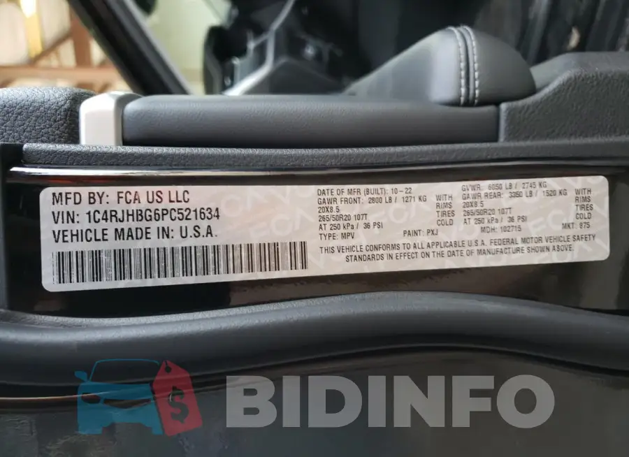 1C4RJHBG6PC521634 Photo# 14