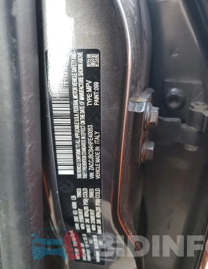 ZACCJBCB4HPE40053 Photo# 12