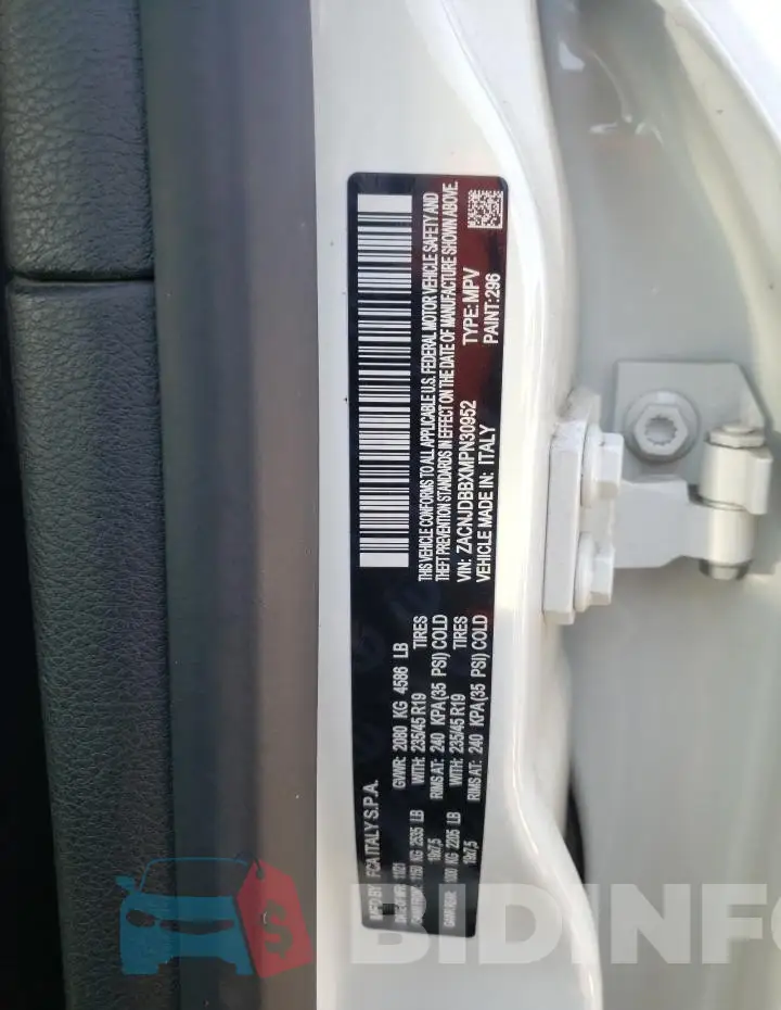 ZACNJDBBXMPN30952 Photo# 14