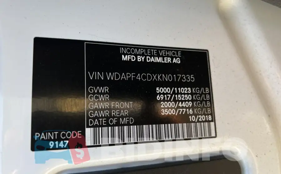 WDAPF4CDXKN017335 Photo# 10