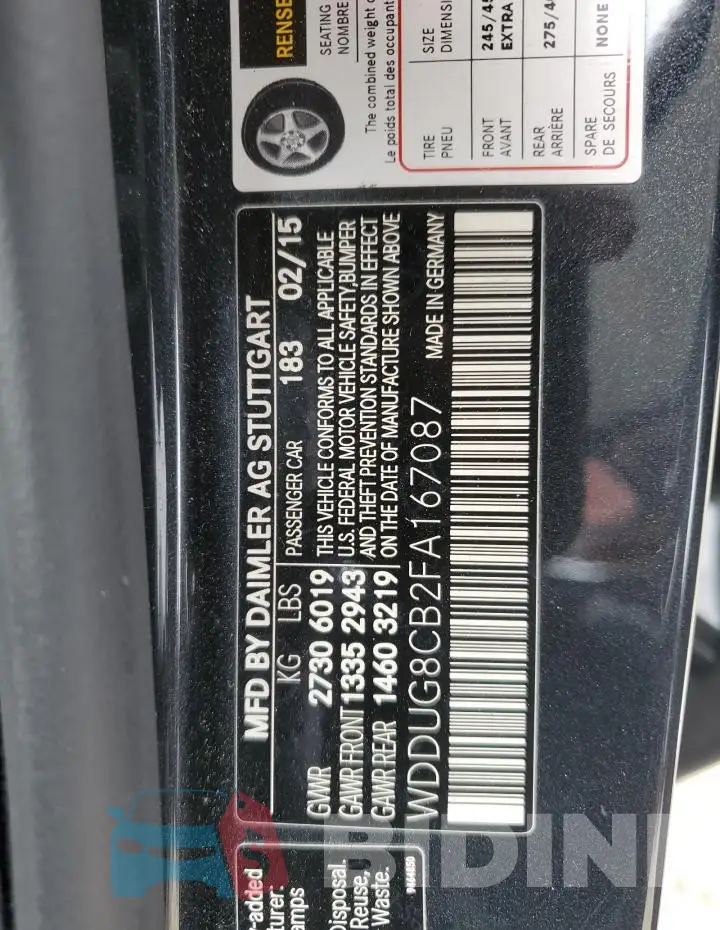 WDDUG8CB2FA167087 Photo# 12