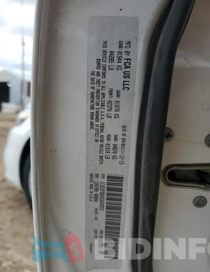1C3CDFBBXGD645555 Photo# 12