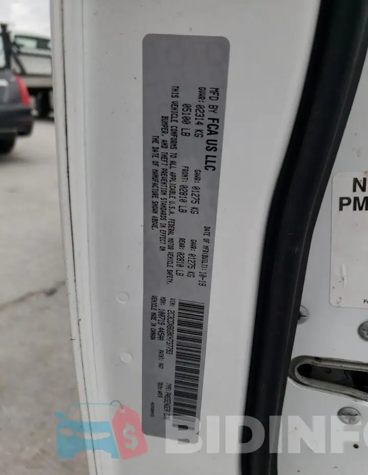 2C3CDXBG8KH737793 Photo# 12
