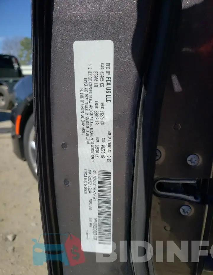2C3CDXCTXFH754581 Photo# 12