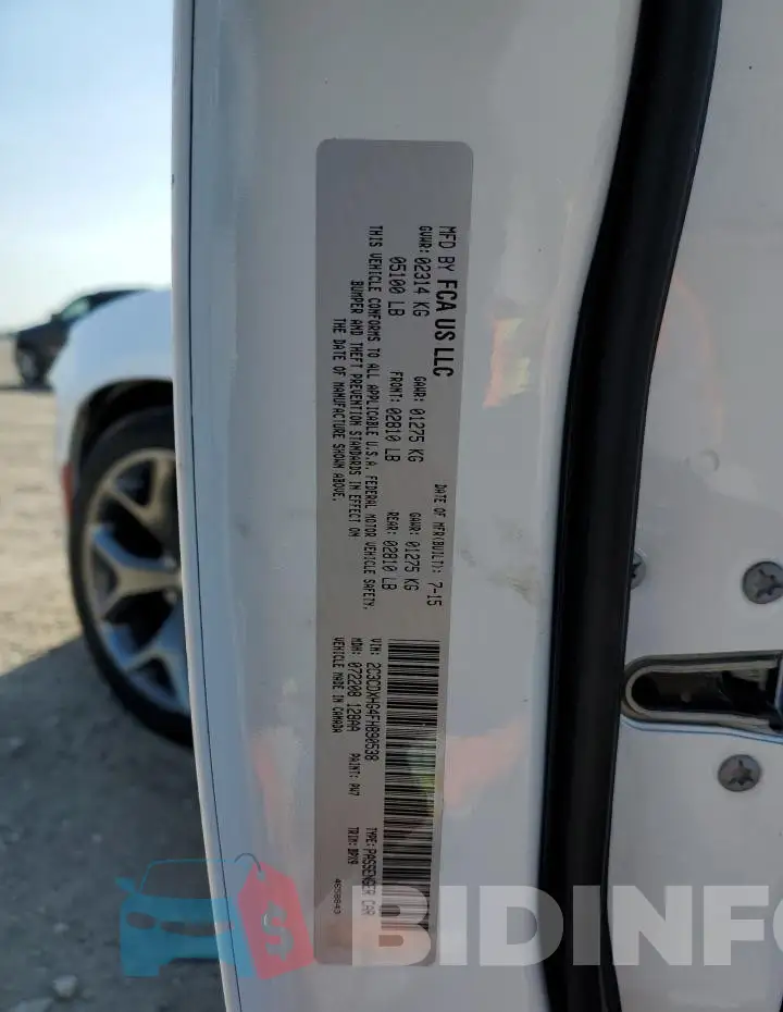 2C3CDXHG4FH890538 Photo# 12