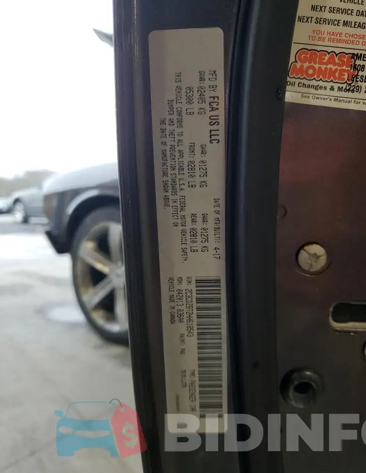 2C3CDZBT2HH618543 Photo# 12