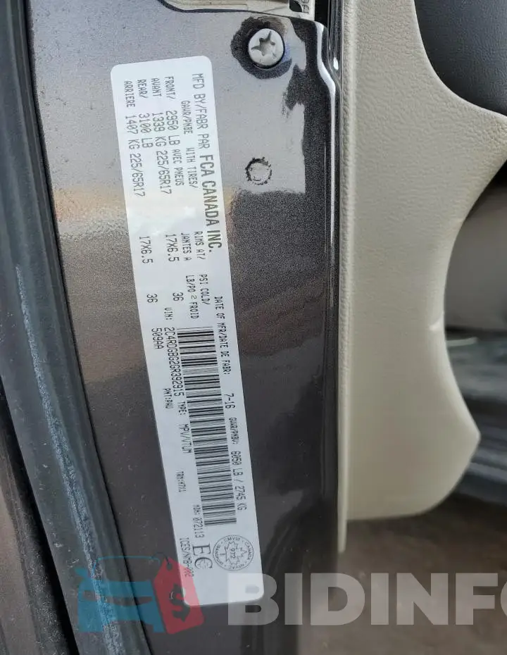 2C4RDGBG2GR392915 Photo# 13
