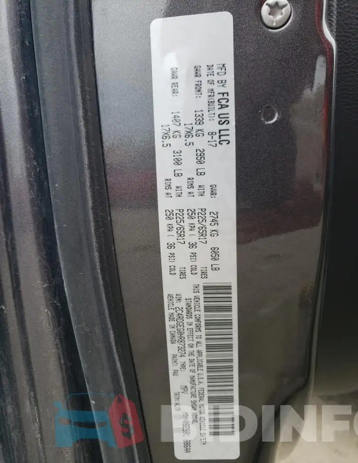 2C4RDGEG0HR873274 Photo# 13