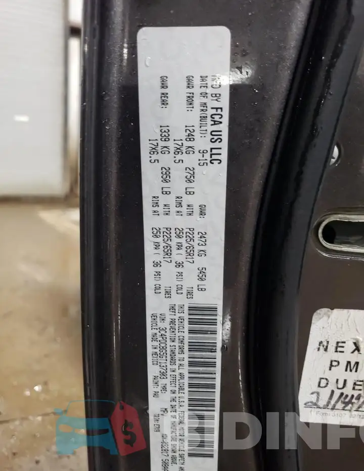 3C4PDCBG5GT137303 Photo# 12