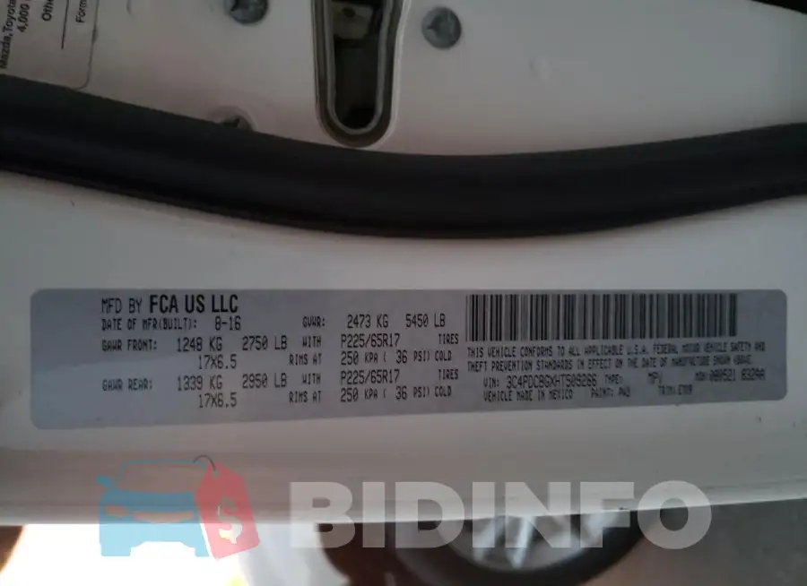3C4PDCBGXHT509266 Photo# 13