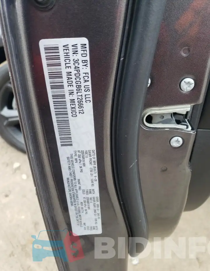 3C4PDCGB6LT266612 Photo# 13
