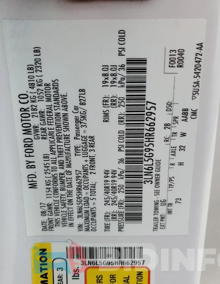 3LN6L5G95HR662957 Photo# 13