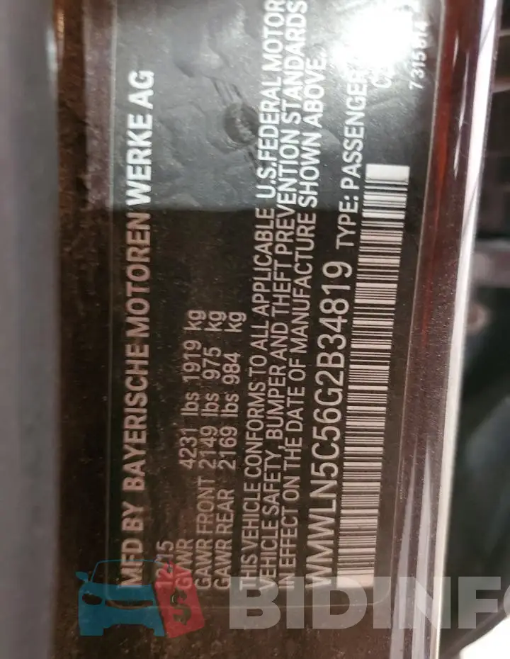 WMWLN5C56G2B34819 Photo# 12