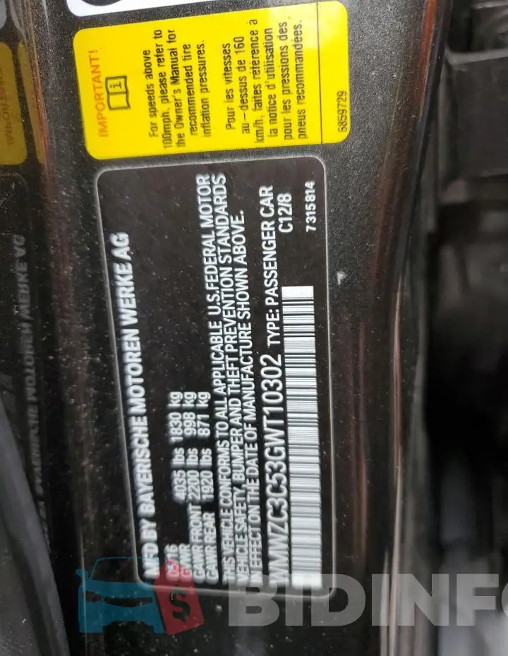 WMWZC3C53GWT10302 Photo# 12