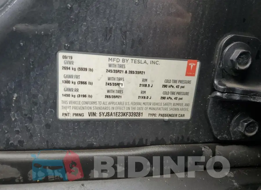 5YJSA1E23KF339281 Photo# 12
