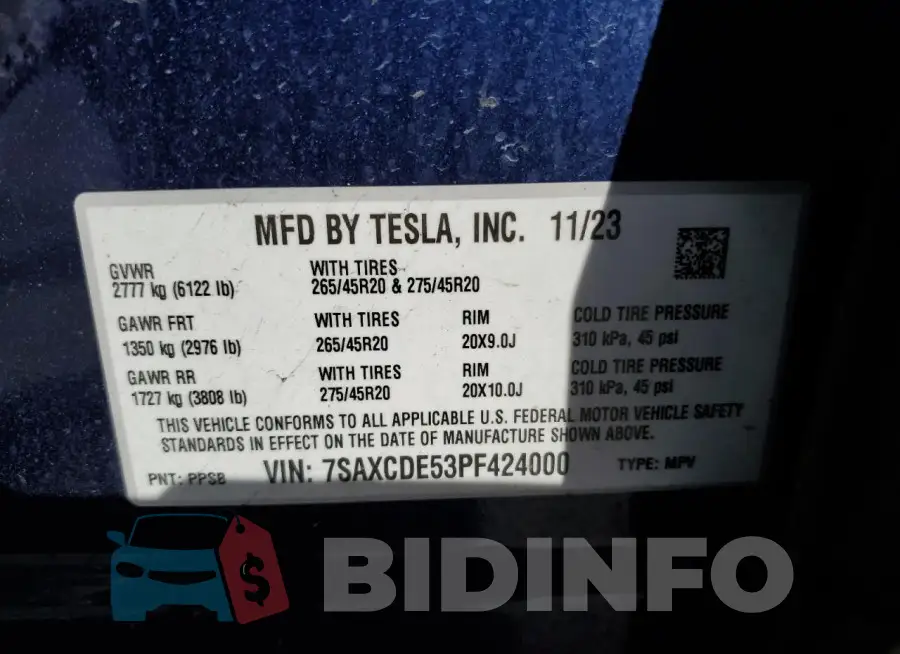 7SAXCDE53PF424000 Photo# 12