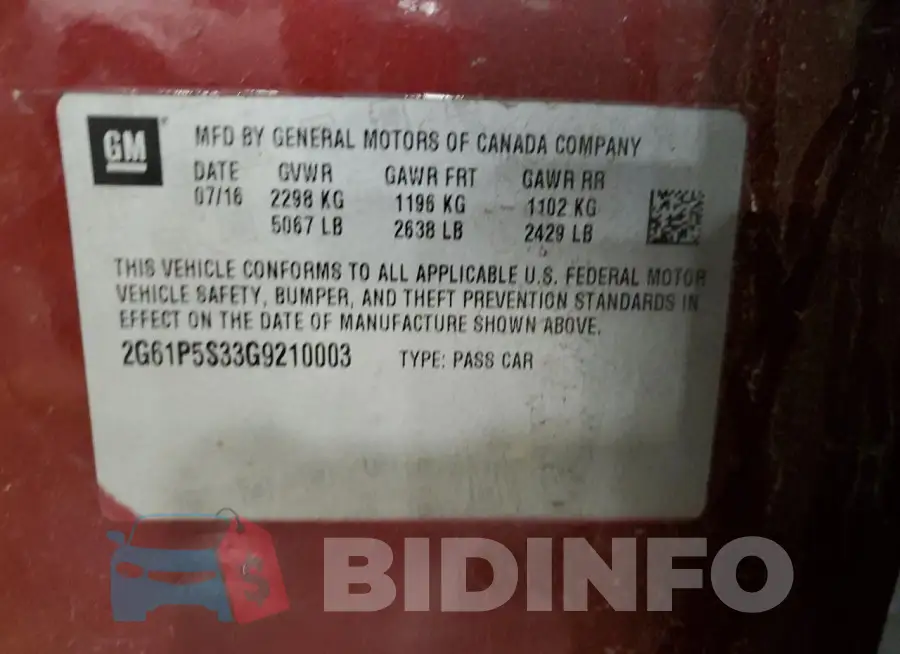 2G61P5S33G9210003 Photo# 12