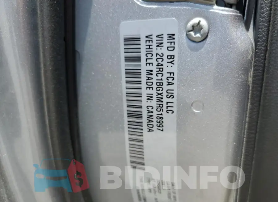 2C4RC1BGXMR518997 Photo# 12
