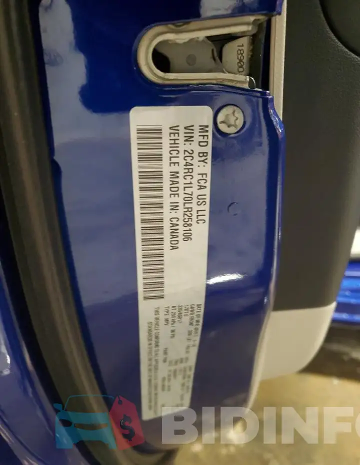 2C4RC1L70LR258106 Photo# 12