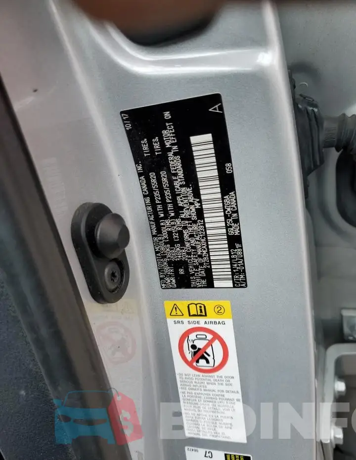 2T2BZMCAXHC123912 Photo# 12