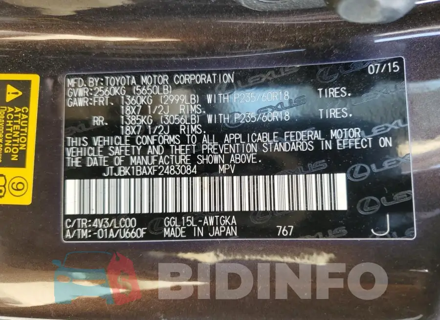 JTJBK1BAXF2483084 Photo# 14