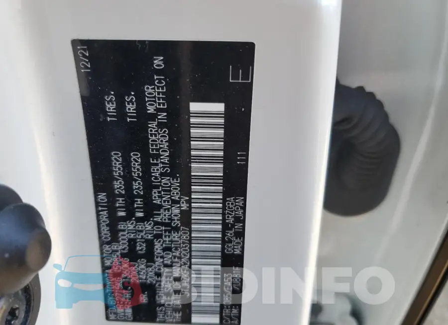 JTJHZKFA2N2037807 Photo# 13