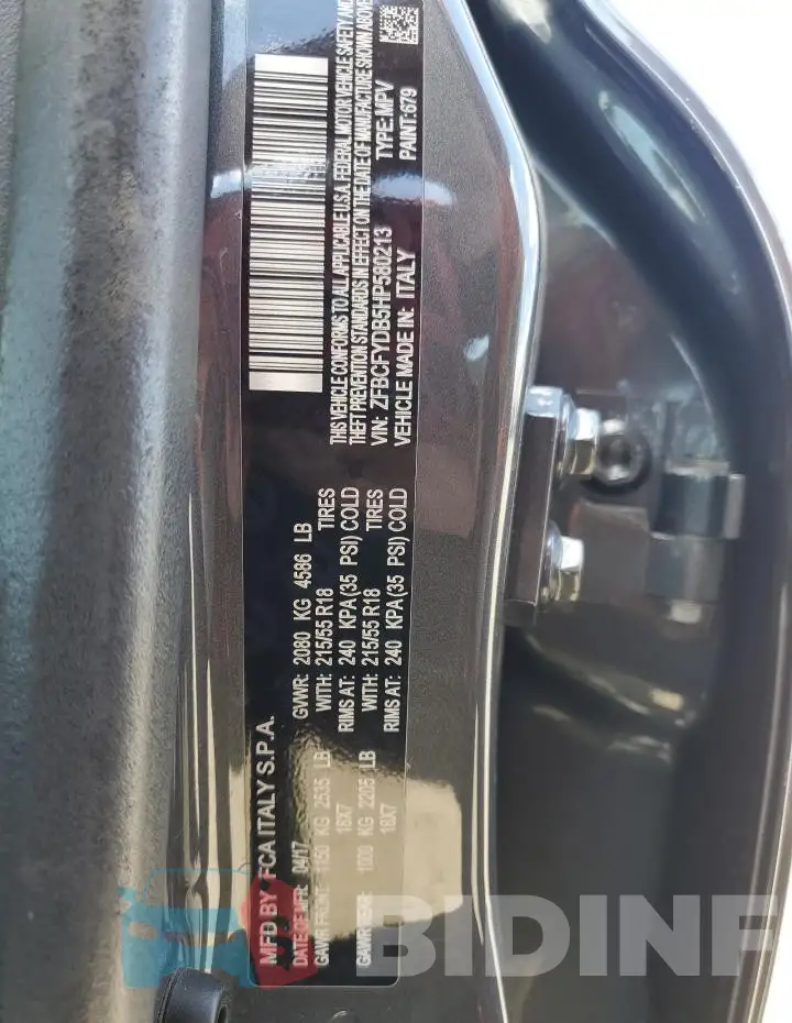 ZFBCFYDB5HP580213 Photo# 12