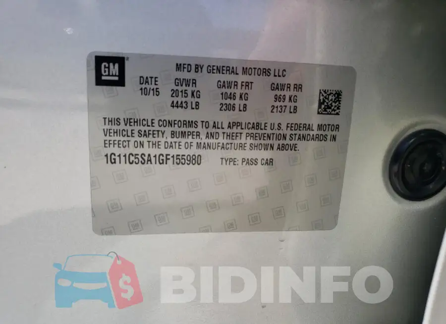1G11C5SA1GF155980 Photo# 12