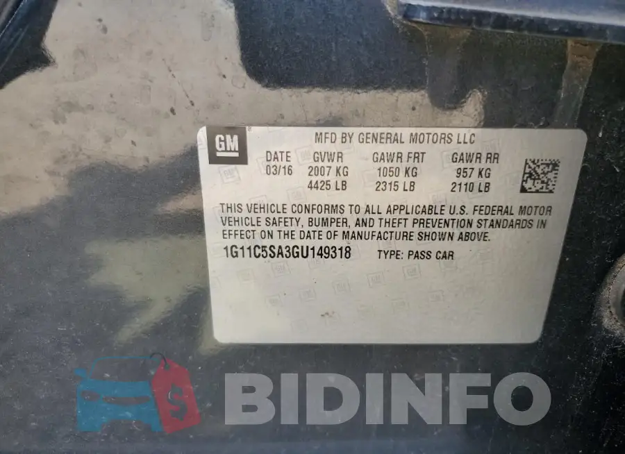 1G11C5SA3GU149318 Photo# 12