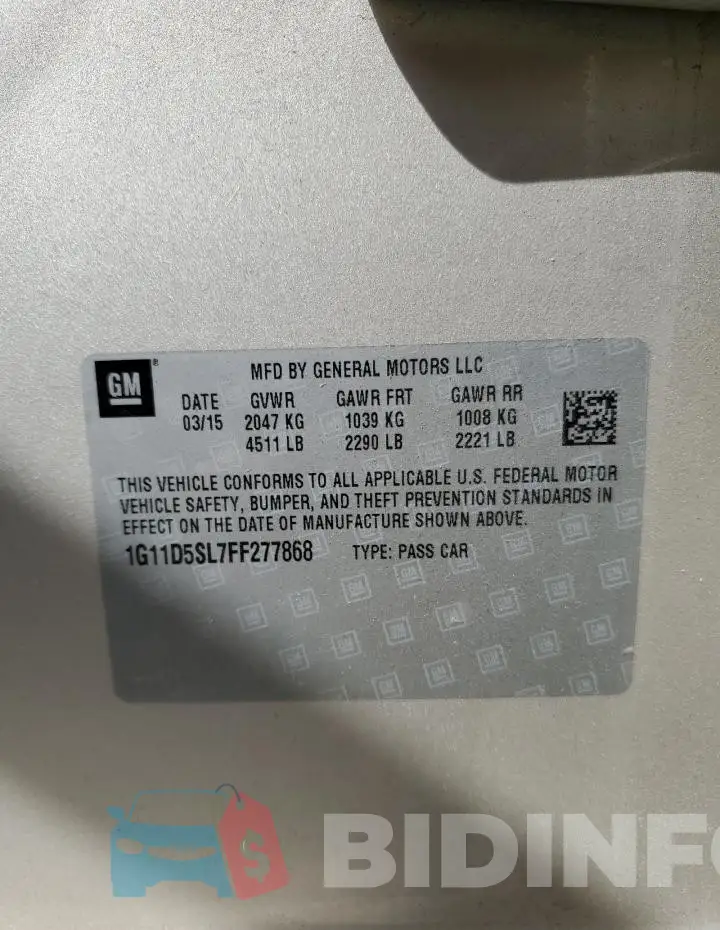1G11D5SL7FF277868 Photo# 12