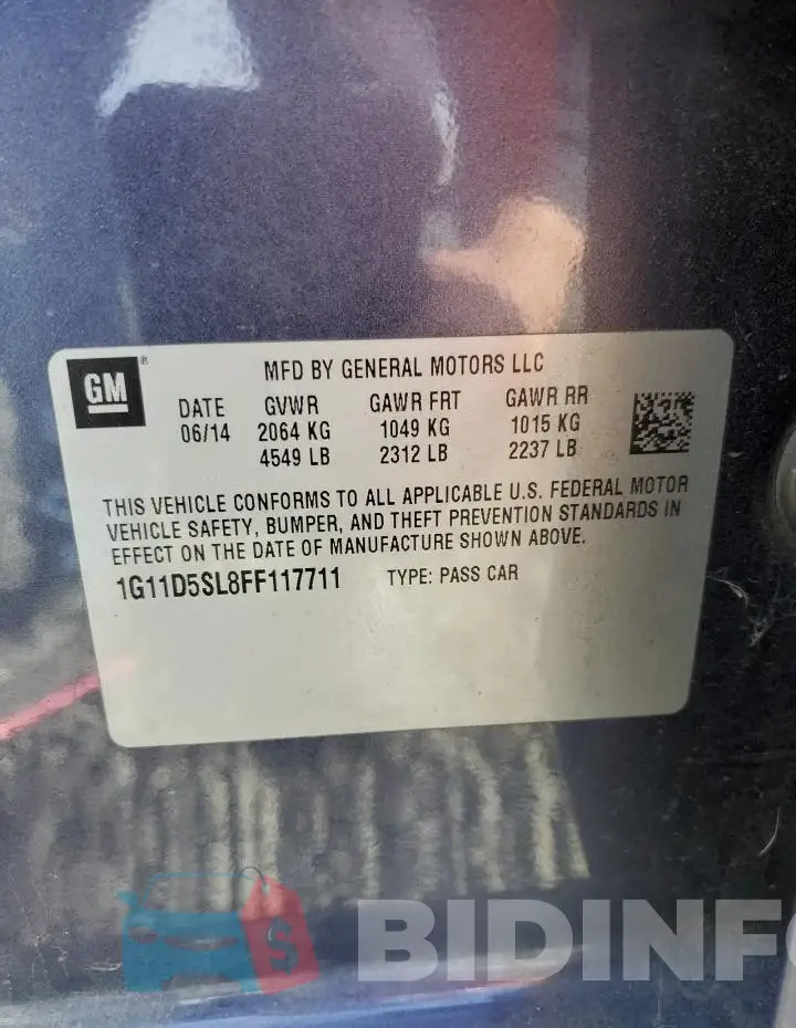 1G11D5SL8FF117711 Photo# 12