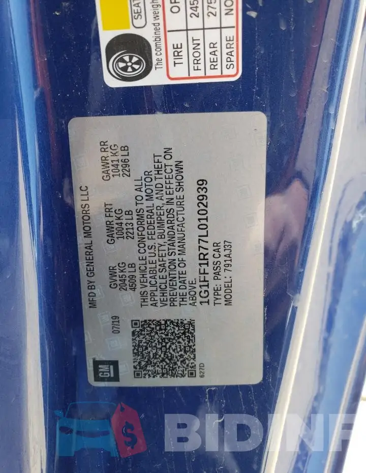 1G1FF1R77L0102939 Photo# 12