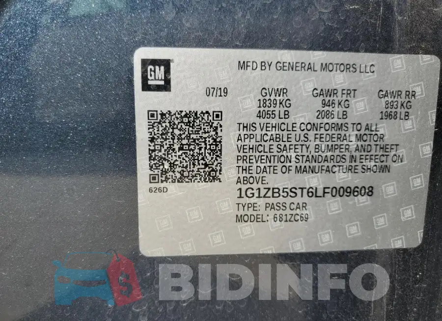 1G1ZB5ST6LF009608 Photo# 13