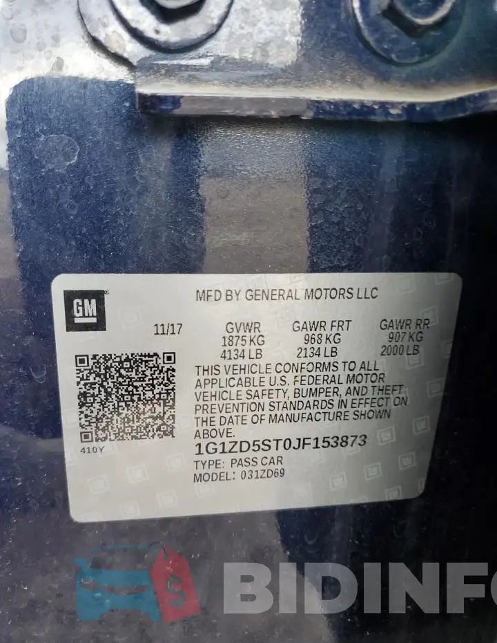 1G1ZD5ST0JF153873 Photo# 13