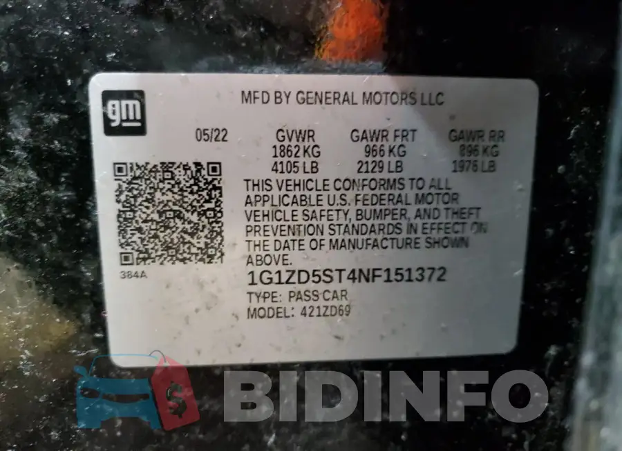 1G1ZD5ST4NF151372 Photo# 12
