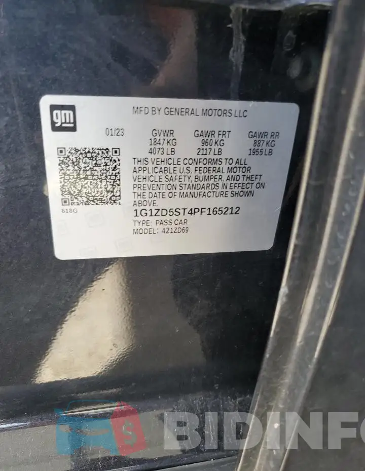 1G1ZD5ST4PF165212 Photo# 13