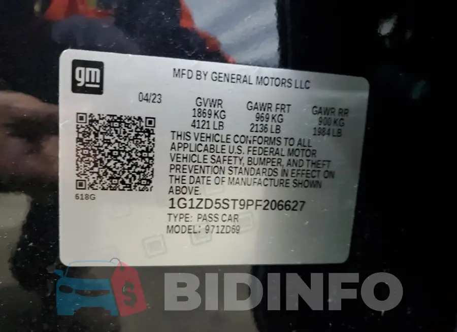 1G1ZD5ST9PF206627 Photo# 12