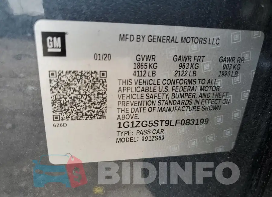 1G1ZG5ST9LF083199 Photo# 13