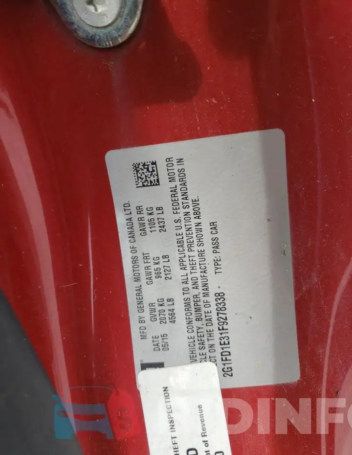 2G1FD1E31F9278338 Photo# 12
