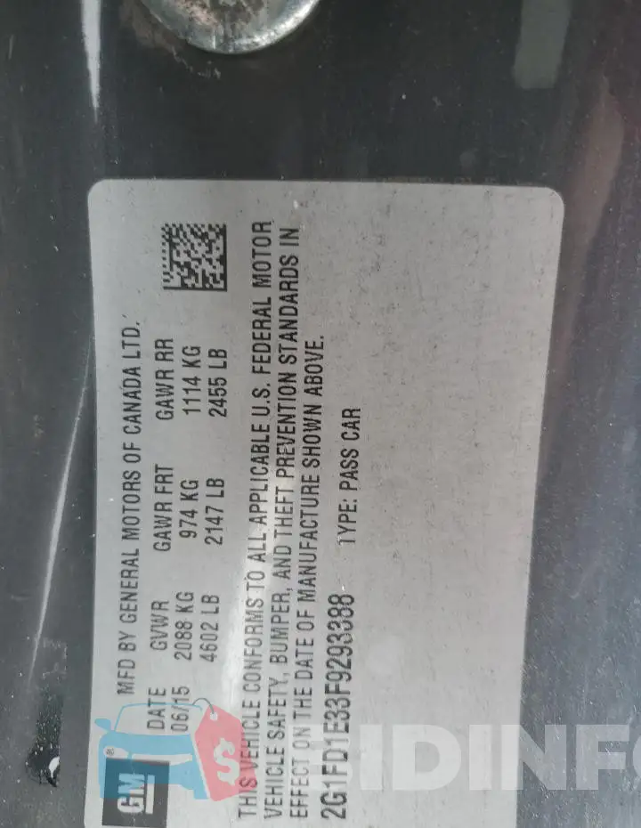 2G1FD1E33F9293388 Photo# 13