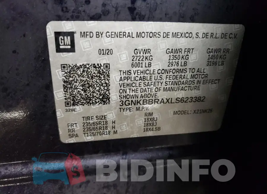 3GNKBBRAXLS623382 Photo# 12