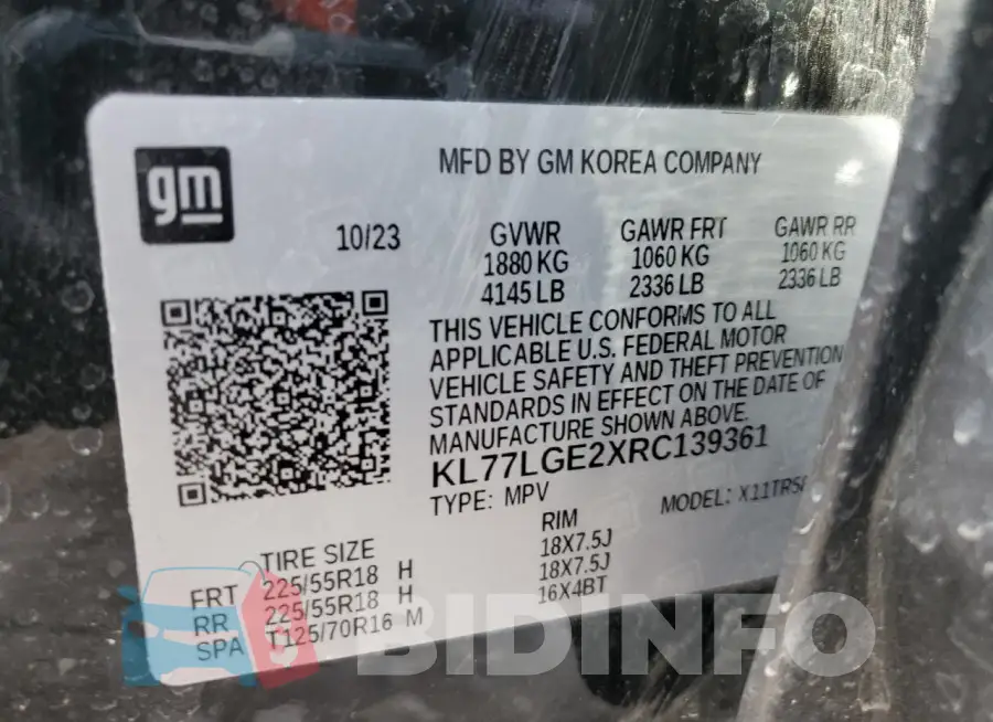 KL77LGE2XRC139361 Photo# 13